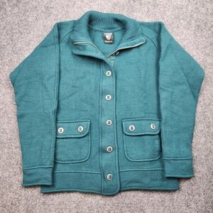 Kuhl Sweater‎ Womens Medium Merino Wool Button Front Pockets Outdoor Hiking